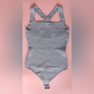 Abercrombie knit bodysuit, square neckline